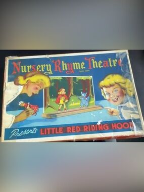 1945 Vintage Little Red Riding Hood Nursery Rhyme Theatre Box Set Advance Games